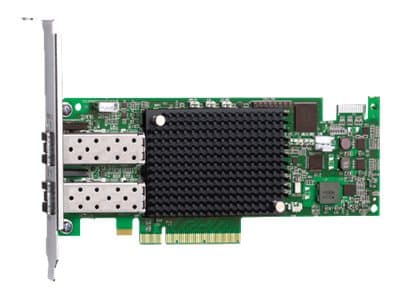 Emulex LPe16002B-M6 Gen 5 (16Gb), dual-port HBA - Värdbussadapter - PCIe 3.0 x8 låg profil - 16Gb Fibre Channel Gen 5 x 2