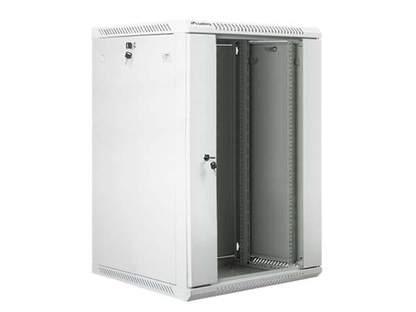 Lanberg - Rack skåp - väggmontering - grå, RAL 7035 - 18U - 19"