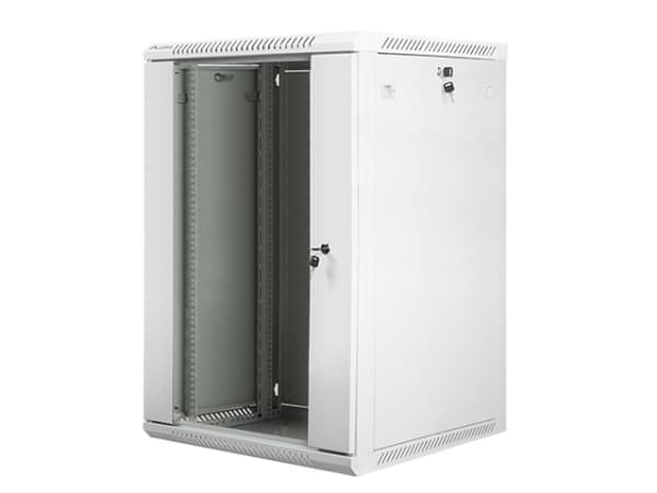 Lanberg - Rack skåp - väggmontering - grå, RAL 7035 - 18U - 19"