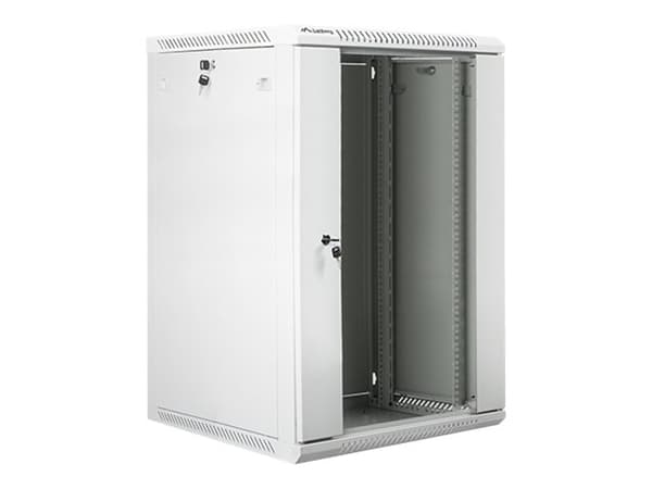 Lanberg - Rack skåp - väggmontering - grå, RAL 7035 - 18U - 19"