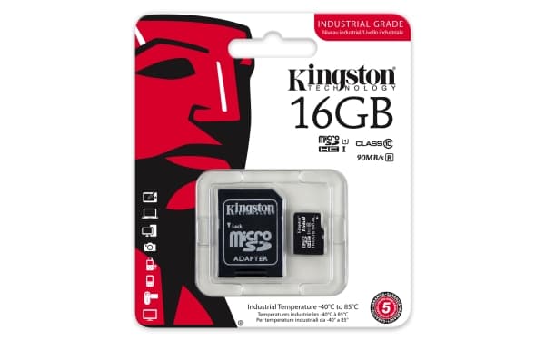 Kingston - Flashminnekort (microSDHC til SD-adapter inkludert) - 16 GB - UHS Class 1 / Class10 - microSDHC UHS-I