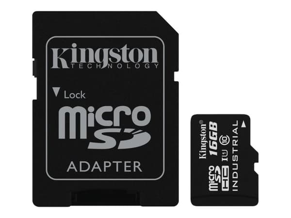 Kingston - Flashminnekort (microSDHC til SD-adapter inkludert) - 16 GB - UHS Class 1 / Class10 - microSDHC UHS-I