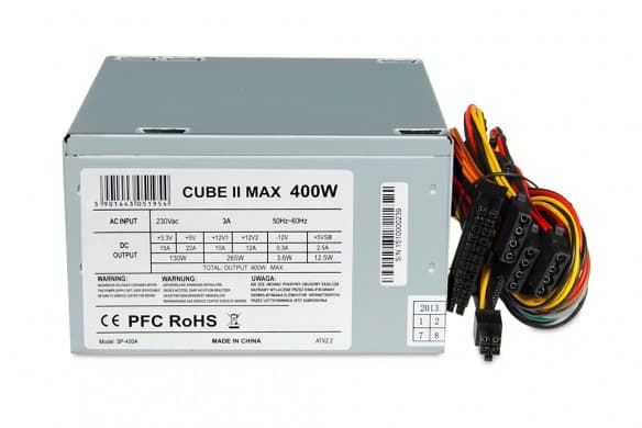 iBOX CUBE II - Strømforsyning (intern) - ATX12V 2.2 - AC 230 V - 400 watt - PFC