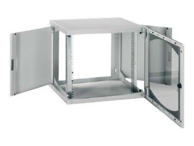 Schneider CaSys OPB NSYOPB6U4F Enclosure with Fixed Rack - Skåp - väggmontering - RAL 7035, grå pulveröverdragning - 6U - 19"
