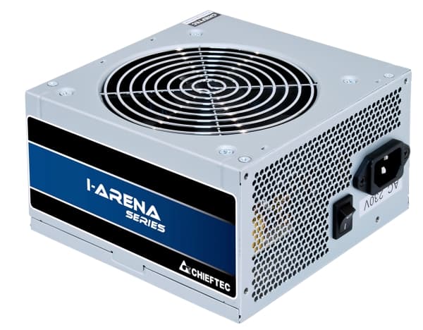 Chieftec iARENA GPB-400S - Strømforsyning (intern) - ATX12V 2.3/ PS/2 - 80 PLUS Bronze - AC 230 V - 400 watt - aktiv PFC - sølv
