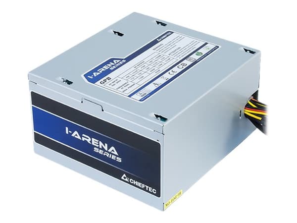 Chieftec iARENA GPB-400S - Strømforsyning (intern) - ATX12V 2.3/ PS/2 - 80 PLUS Bronze - AC 230 V - 400 watt - aktiv PFC - sølv