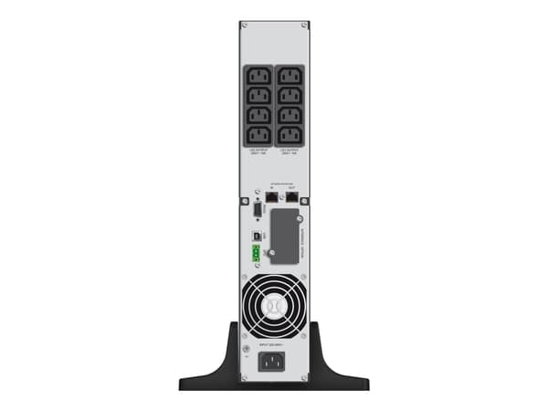PowerWalker VI 2000RT LCD - UPS - AC 220/230/240 V - 1,8 kW - 2000 VA 7 At - RS-232, USB - utgangskontakter: 8 - 2U - 19" - svart