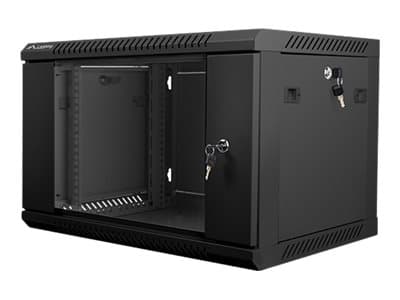 Lanberg - Rack skåp - väggmontering - svart, RAL 9004 - 6U - 19"