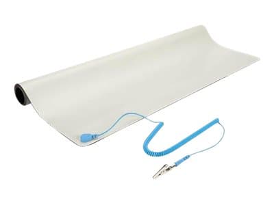 StarTech.com Antistaattinen matto - 25" x 27.5" sähköinen maadoittava työpöytätyyny - kotiin tai töihin - beige (M3013) - Antistaattinen työpöytäalus