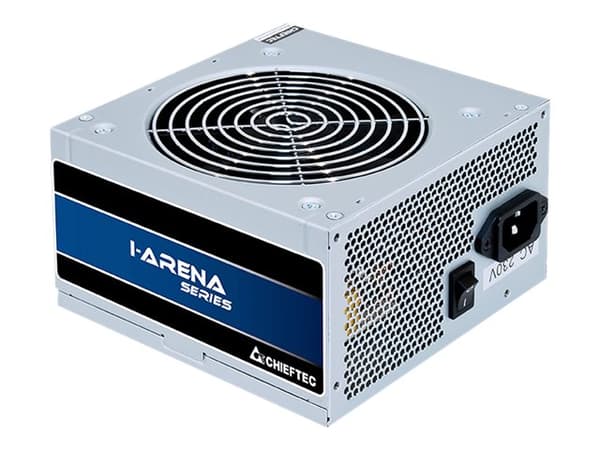 Chieftec iARENA GPB-450S - Strømforsyning (intern) - ATX12V 2.3 - 80 PLUS Bronze - AC 230 V - 450 watt - aktiv PFC - sølv Sølv