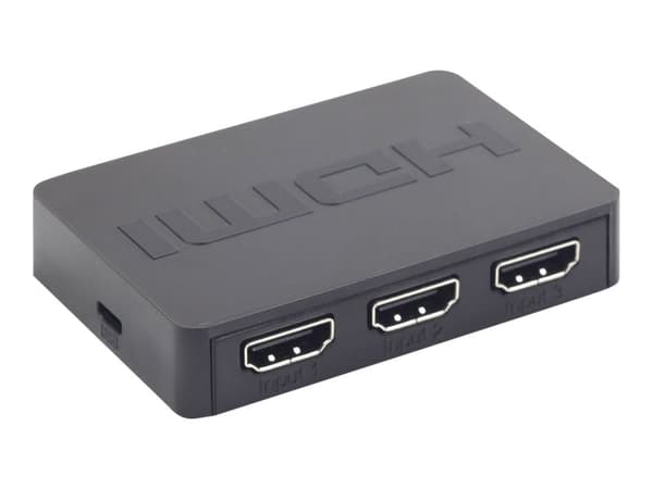 Cablexpert DSW-HDMI-34 - Video-/ljudomkopplare - 3 x HDMI - skrivbordsmodell