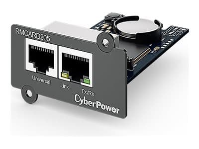 CyberPower RMCARD205 - Sovitin fjernadministration - 100Mb LAN - 100Base-TX - Smart App Professional Rackmount Series PR3000; Smart App Sinewave PR10