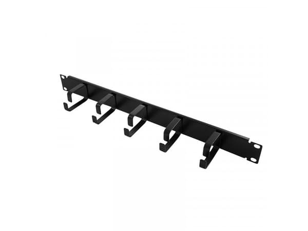 LogiLink 19" Cable Management Bar 1U, Sort, 1U, 48,3 cm (19"), 600 g