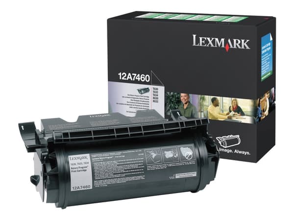 Lexmark 12A7460, 5000 sivua, Musta, 1 kpl