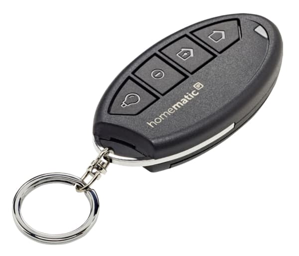 Homematic IP HmIP-KRCA, Smarthjemmeenhet, RF kabel-fri, Trykknapper, Oppladningsbar, IP20, Svart