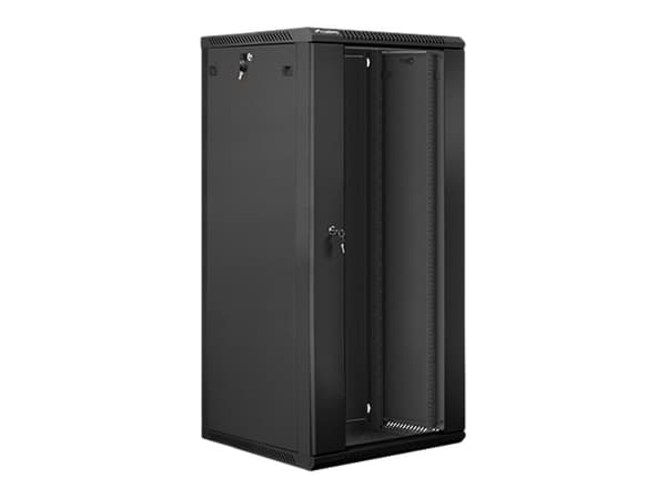 Lanberg - Rack skåp - väggmontering - svart, RAL 9004 - 27U - 19"