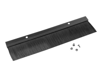 Lanberg - Kabeldeksel med børster - svart, RAL 9004 - 1U - 19"