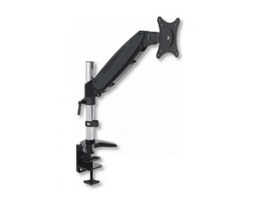 TECHly Tubular Gas - Monteringssats (bordsfäste, montering på skrivbord) - för Bildskärm - glänsande svart - skärmstorlek: 15"-27"