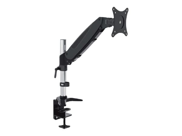 TECHly Tubular Gas - Monteringssats (bordsfäste, montering på skrivbord) - för Bildskärm - glänsande svart - skärmstorlek: 15"-27" Svart