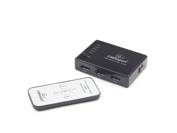 Cablexpert DSW-HDMI-53 - Video-/ljudomkopplare - 5 x HDMI - skrivbordsmodell