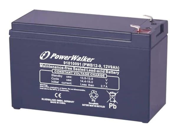 PowerWalker PWB12 Series PWB12-9 - UPS-bakterier - 1 x bakterier - Blysyre - 9 Ah