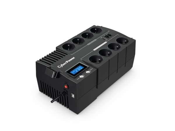 CyberPower BRICs LCD-serien BR1000ELCD - UPS - AC 220/230/240 V - 600 Watt - 1000 VA - USB - utgangskontakter: 8 - Frankrike