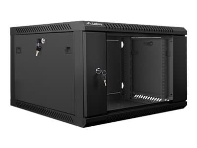 Lanberg - Rack skåp - väggmontering - svart, RAL 9004 - 6U - 19"