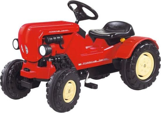 BIG Porsche Diesel Junior, 3 år, Sort, Rød
