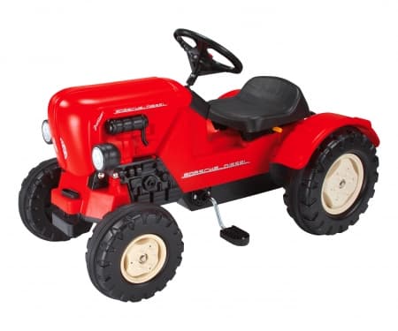 BIG Porsche Diesel Junior, 3 år, Sort, Rød