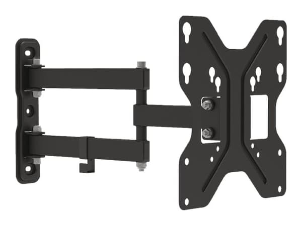 Maclean MC-648 - Monteringssats (väggfäste) - för platt panel - metall - svart - skärmstorlek: 23"-42" - väggmonterbar Svart