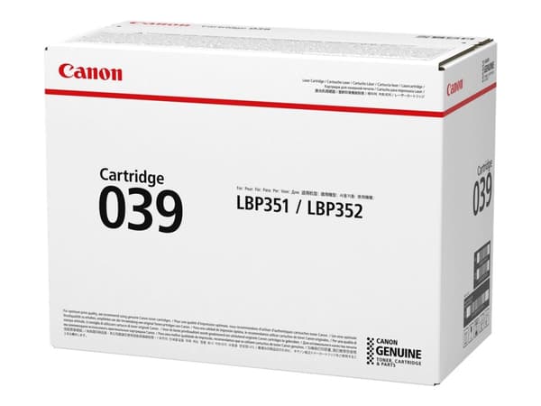 Canon 039 - Svart - original - tonerpatron - for imageCLASS LBP351dn, LBP351x, LBP352dn, LBP352x; i-SENSYS LBP351x, LBP352x; Satera LBP351i
