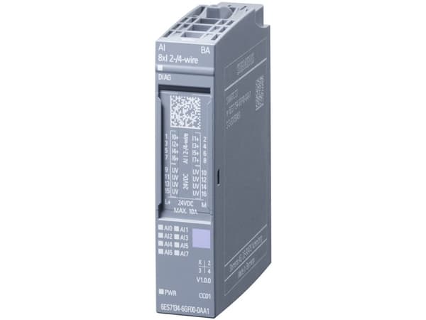 Siemens 6ES7134-6GF00-0AA1, Analoginen, Järjestelmän virta, Monivärinen, 37 g, 70 mm, 25 mm