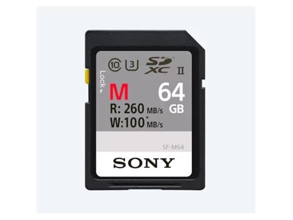 Sony SF-M Series SF-M64 - Flashminnekort - 64 GB - UHS Class 3 / Class10 - SDXC UHS-II