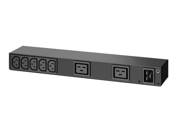 APC AP6120A, Perus, 0U/1U, Yksivaiheinen, Vaaka/Pysty, Musta, 7 AC-pistorasia(a) musta