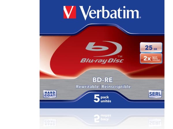 Verbatim - 5 x BD-RE - 25 GB 2x - cd-levyt - 5 x BD-RE - 25 GB 2x - cd-levyt