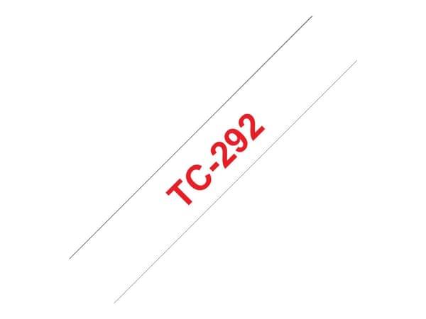 Brother - Hvit, rød - Rull (0,9 cm x 7,7 m) 1 stk skriverteip - for P-Touch PT-15, PT-20, PT-2000, PT-3000, PT-500, PT-5000, PT-6, PT-8, PT-8E
