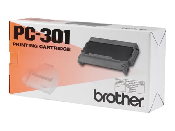 Brother PC301 - Svart - skriverbånd - for Brother MFC-970, MFC-970MC; IntelliFAX 750, 770, 775, 775SI, 870MC, 875MC, 885MC