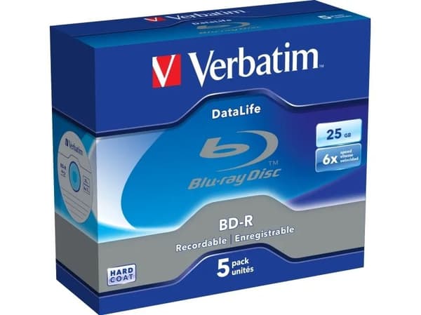 Verbatim DataLife - 5 x BD-R - 25 GB 6x - CD-eske