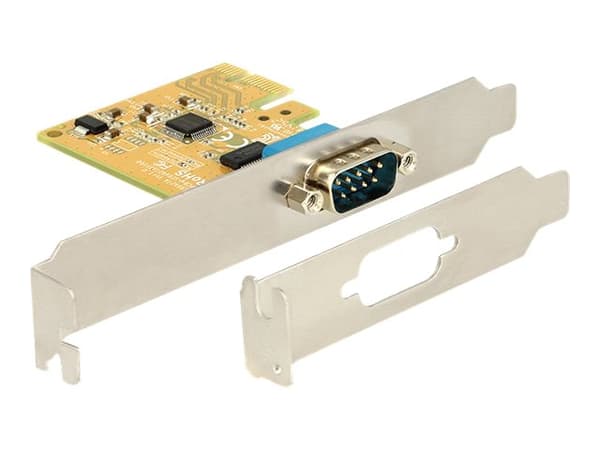 Delock PCIe x1 seriell 1x + lav profil (89444)