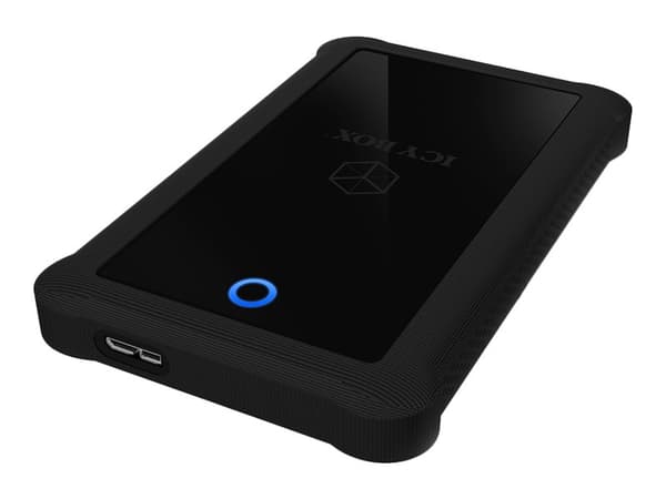 ICY BOX IB-233U3-B - Förvaringslåda - 2.5" - SATA 6Gb/s - USB 3.0 - svart