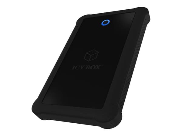 ICY BOX IB-233U3-B - Lagringspakning - 2,5" - eSATA 6Gb/s - USB 3.0 - sort Sort