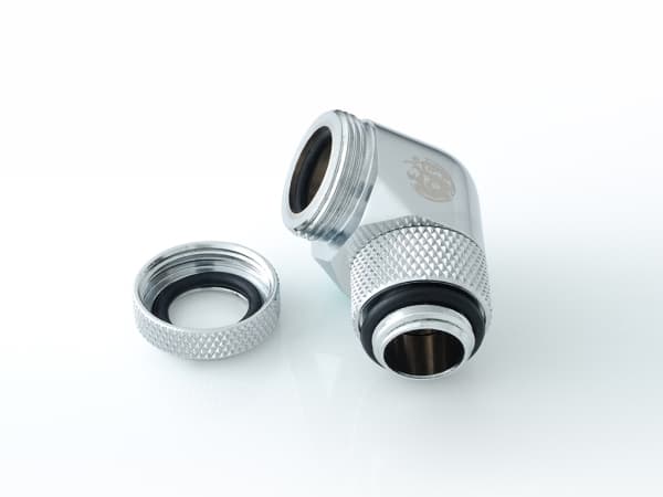 Bitspower BP-E90RML, Hopea, Nestemäinen, Messinki, 1/4", 90°