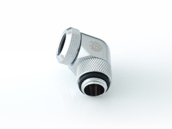 Bitspower BP-E90RML, Hopea, Nestemäinen, Messinki, 1/4", 90°