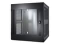 Pikkukuva 2 / 5: APC NetShelter WX Wall-Mount Enclosure 13U Glass Door Black, Seinään asennettava laitekehikko, 13U, 90 kg, 42,7 kg, Musta