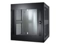 Pikkukuva 1 / 5: APC NetShelter WX Wall-Mount Enclosure 13U Glass Door Black, Seinään asennettava laitekehikko, 13U, 90 kg, 42,7 kg, Musta