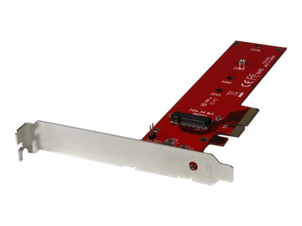 StarTech.com x4 PCI Express 3.0 till M.2 PCIe NVMe SSD Adapter - Gränssnittsadapter - M.2 - Expansion Slot to M.2 - M.2 Card - PCIe x4 - röd - för P/
