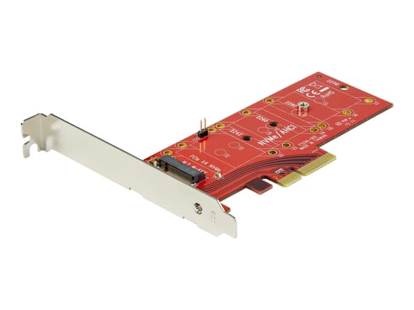 StarTech.com x4 PCI Express 3.0 till M.2 PCIe NVMe SSD Adapter - Gränssnittsadapter - M.2 - Expansion Slot to M.2 - M.2 Card - PCIe x4 - röd - för P/