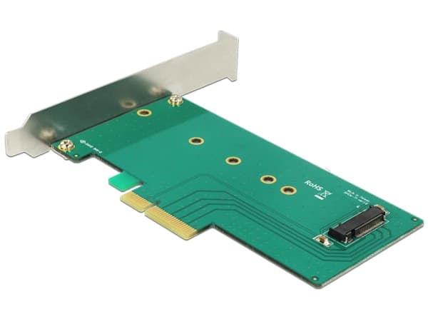 Delock PCI Express x4-kort > 1 x intern NVMe M.2 - Lagringskontroll - M.2-kort - lavprofil - PCIe 3.0 x4