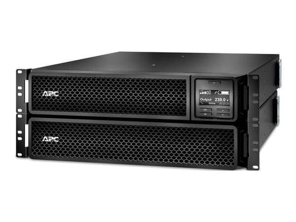 APC Smart-UPS SRT 3000VA RM - UPS (kan monteres i rack) - AC 208/230 V - 2700 watt - 3000 VA - USB - utgangskontakter: 10 - 2U - 19" - svart - for P/
