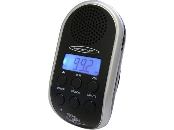 Security Plus BR 24 Cykelradio Sort, Sølv